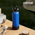 thumbnail image 7 of CAROTE 2-Pack 20 oz Insulated Stainless Steel Water Bottles with One-Click Leak-Proof Lids, Carry Loops and Removable Silicone Boots, Dishwasher Safe, Blue and Green, 7 of 7