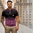 thumbnail image 6 of Garronmavis Matching Golf Shirts for Couple Pink Glitter Butterfly His and Hers Golf Shirts Matching 4-Way Stretch Mens Hawaiian Shirt Golf Accessories for Men for Tennis Enthusiasts, 6 of 6