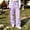 Purple, variant on Hueook Pants for Women Drawstring Waist Cargo Pants Loose Fit Casual Trousers with Pockets Fall Hot Pink S