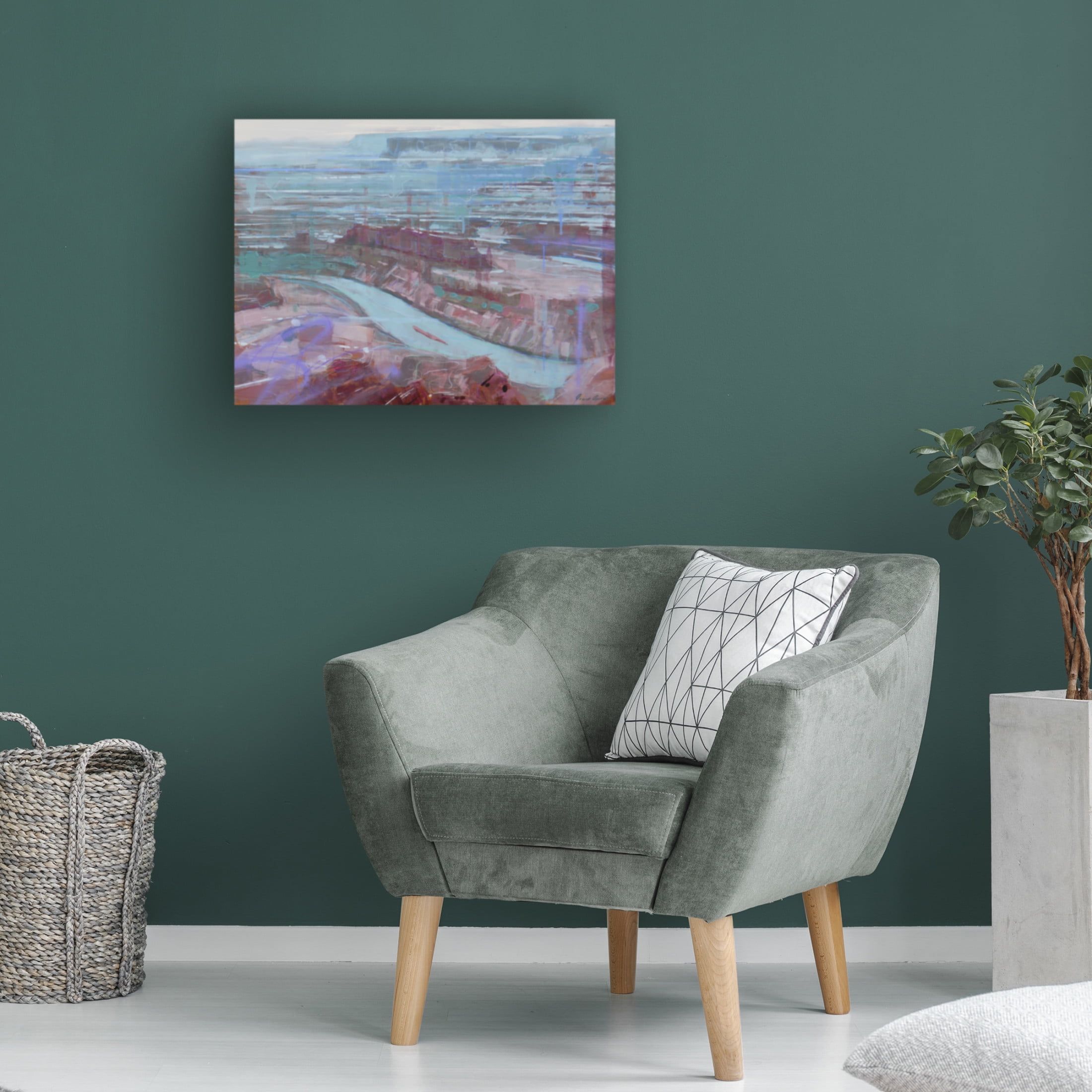 Trademark Fine Art James Ayers  Winter Canyon Canvas Wall Art