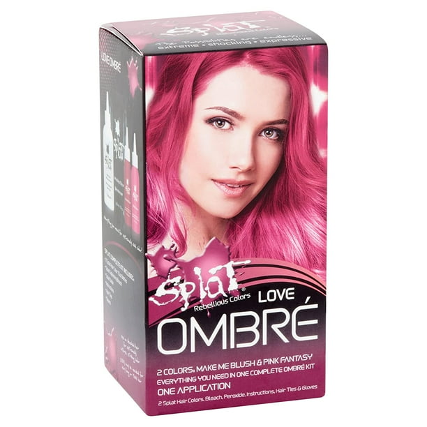 Splat Hair Color Ombre Love Love Make Me Blush Pink Fantasy Mango Six