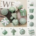 thumbnail image 3 of Special-shaped Green Christmas Ball Ornaments Flocking Christmas Tree Party Decoration New Year Christmas Spheres Pendant 2024, 3 of 5