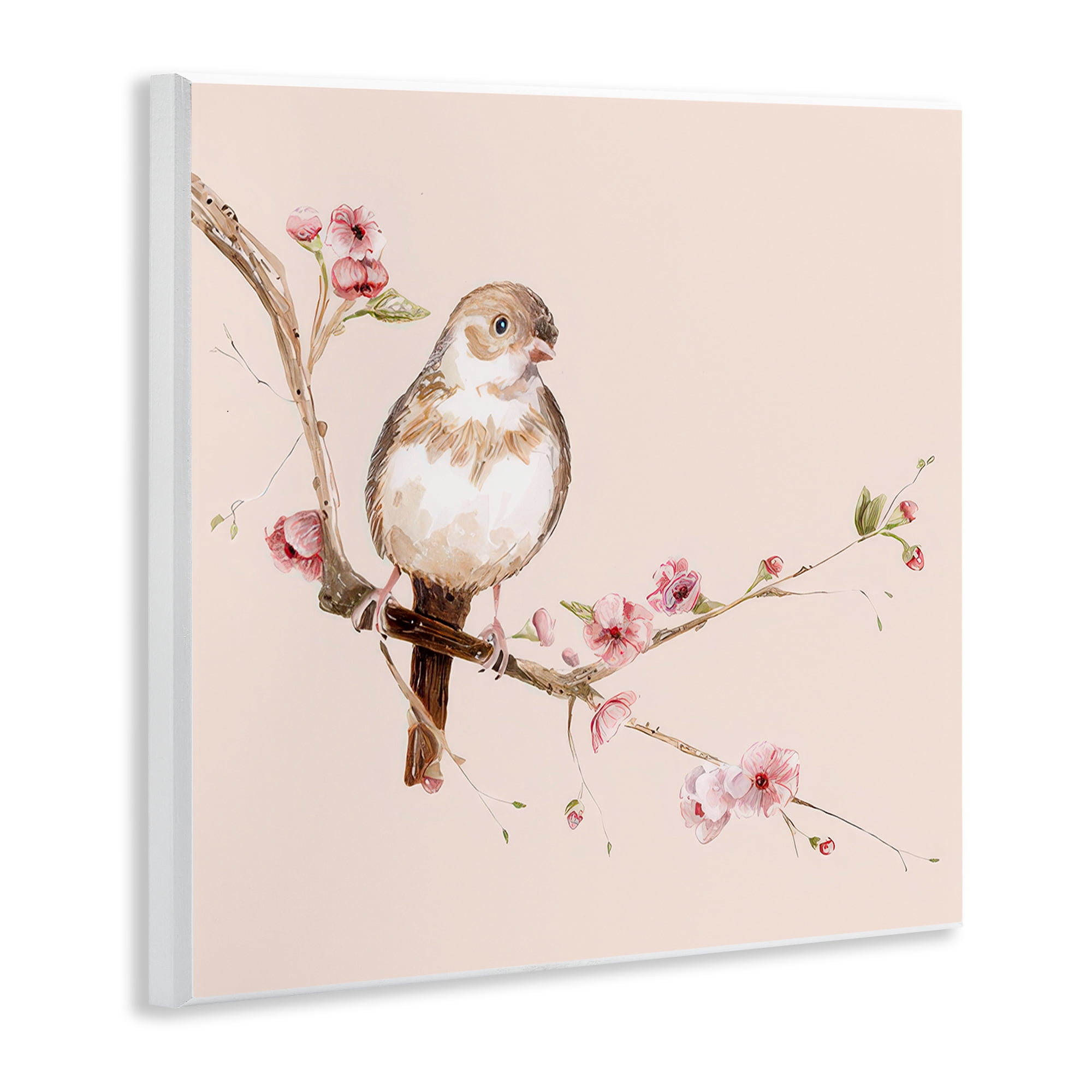 Sweetest Brown Bird Wall Plaque Art, design by Lisa Wehmeyer
