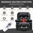 thumbnail image 5 of Lift Recliner Chair, LEGAHOME Electric Power Lift Recliner for Elderly with Heat Therapy and Massage, Oversized PU Leather Recliner Chair with 23" Wide Seat，Cup Holders, USB Port, Black, 5 of 10