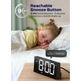 thumbnail image 4 of Reloj digital GOLOZA con doble alarma, puerto USB, modo nocturno, 4 of 6