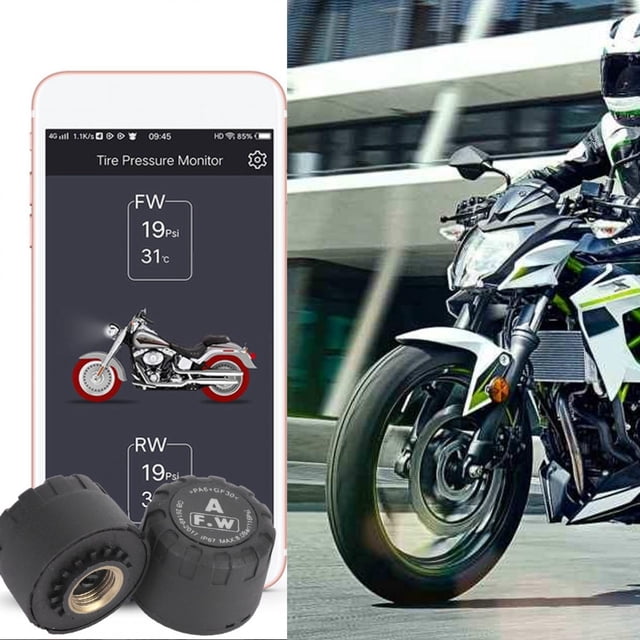 MotorcycleTPMS Tire Pressure Monitoring Sensor, Accurate Temperature Detection, IP67 Waterproof