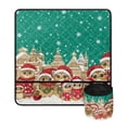 thumbnail image 2 of HELLHERO Fabric Polyester Sewing Machine Mat Owls Beautiful & Practical Fusion Waterproof Easy to Clean Mats Sewing Accessories, Christmas, 2 of 5