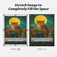 thumbnail image 3 of FLASHLUMI 8x12 Inch Vintage Owl with Floral and Moon Background Oil Painting Canvas Wall Art, Rustic Wildlife Home Decor for Living Room Bedroom, No Frame, 3 of 10