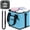Blue, variant on Reusable Insulated Drink Carrier with Handle, 4-Cup Adjustable Beverage Caddy for Delivery, Portable Coffee Bag with Shoulder Strap & No-Spill Base