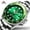 Green, variant on Classic Quartz Watch Man Waterproof Stainless Steel Wristwatches for Men Relogio Masculino