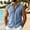 Light Blue, variant on DwelliawoMen's Tank Tops Casual Cotton Linen Sleeveless Button Down Shirts Summer Vests Front Pockets Solid Color Turn-down Collar Gym Muscle T-shirt Beach Basic Tee TopsDark GrayM