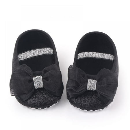 

Lemetow Baby Girl Anti-Slip Casual Walking Shoes Bowknot Sneakers Soft Soled First Walkers