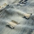 thumbnail image 4 of DDAPJ pyju Ripped Frayed Jean Shorts for Men,Mens Denim Shorts Slim Fit Straight Leg Shorts Distressed Moto Biker Jean Shorts, 4 of 6