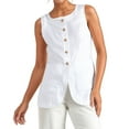thumbnail image 1 of French Style Women's Summer Pure Square Neck Sleeveless Vest, 1 of 4