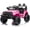 Pink Truck, variant on Battery Cars for Kids, 12V Ride on Car with Remote Control, Pink Powered Ride on Car, Electric Vehicles Toy with LED Lights, Stickers, Seatbelt, FM, Kids Birthday/Christmas Gift, LL623