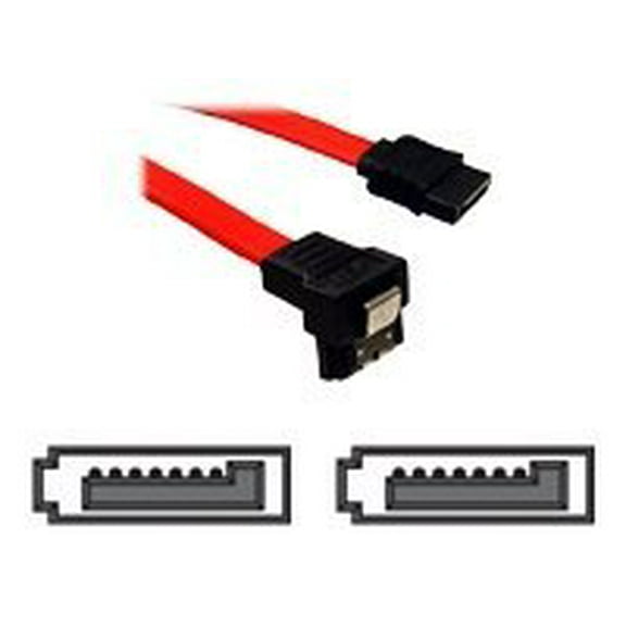 BYTECC SATA-118D 1.5 ft. Serial ATA-150/300 Cable L Shape plug w/Locking Latch