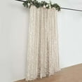 thumbnail image 6 of Efavormart 8ftx8ft Beige Hanging Leaf Petal Taffeta Photography Backdrop Curtain Panel With Rod Pocket, Event Greenery Background Drape, 6 of 11