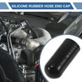 thumbnail image 2 of Unique Bargains 1 Pcs 60mm L 25mm/0.98" ID Black Silicone Rubber Hose End Cap w/ Clamp Silicone Reinforced Blanking Cap, 2 of 7