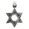 thumbnail image 2 of JOYARIS Dije Medalla Estrella De David Lisa Zirconias En Plata 925 DM-0000526, 2 of 3