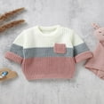 thumbnail image 4 of Chandail Tricoté Chaud pour Bébés Garçons et Filles, Chandail Molletonné à Manches Longues, Hauts, Vêtements d'Automne et d'Hiver, 4 of 7