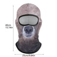 thumbnail image 4 of Hearth & Gear Sweat Absorbing Quick Drying And Breathable S And S Outdoor Skiing Sun Headgear Cute Headgear And Animal Neck Straps Hat Sweat for Riding Ski Racing Face Tape Ski Scarf for Men Light, 4 of 5