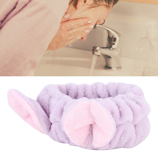 Diadema de Lavado Facial, Banda de Maquillaje de Tela Suave Múltiples Usos para Mujeres para Lavar la Cara