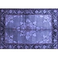 thumbnail image 1 of Ahgly Company Machine Washable Indoor Rectangle Persian Blue Traditional Area Rugs, 8' x 10', 1 of 4