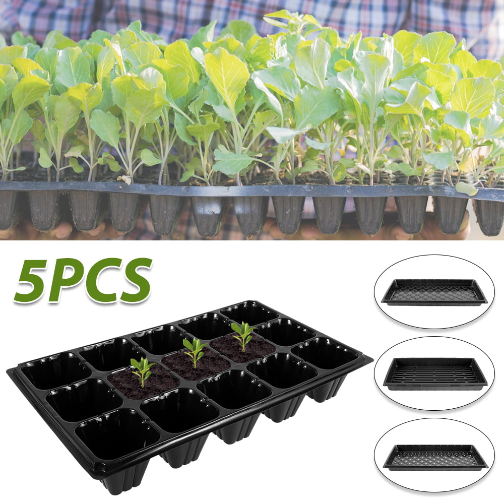 40 X 9 Cell Bedding Plant Packs Commercial Grade Seed Trays Insert Plastic Tray 