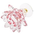 thumbnail image 3 of candeliere de Cristal Titular de , Rojo Rojo A Soledad Titular de vela de cristal de cristal, 3 of 8