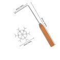 thumbnail image 2 of KALLORY 1Set Metal Frying Mold Timbale with Handle Snowflake Shape for Cooking Pastry and Cookie, 2 of 8