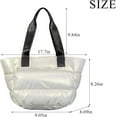 thumbnail image 2 of Kukuzhu Puffer Tote Bag, Large Soft Trendy Puffy Bags for Women Light Cotton Padded Quilted Tote Bag Crossbody Bag, 2 of 6