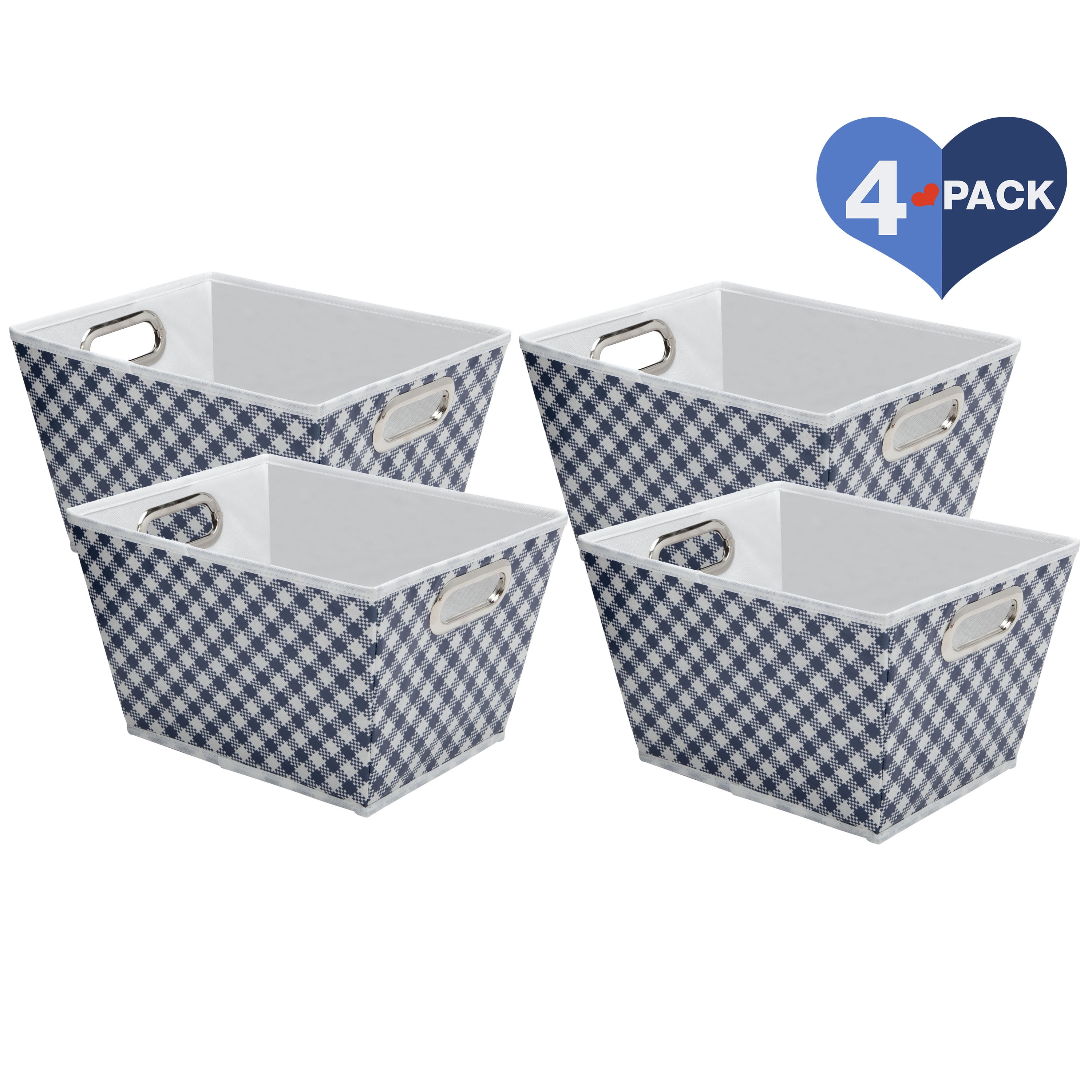 Delta Children Deluxe WaterResistant Rectangle Storage Bins 4 Pack