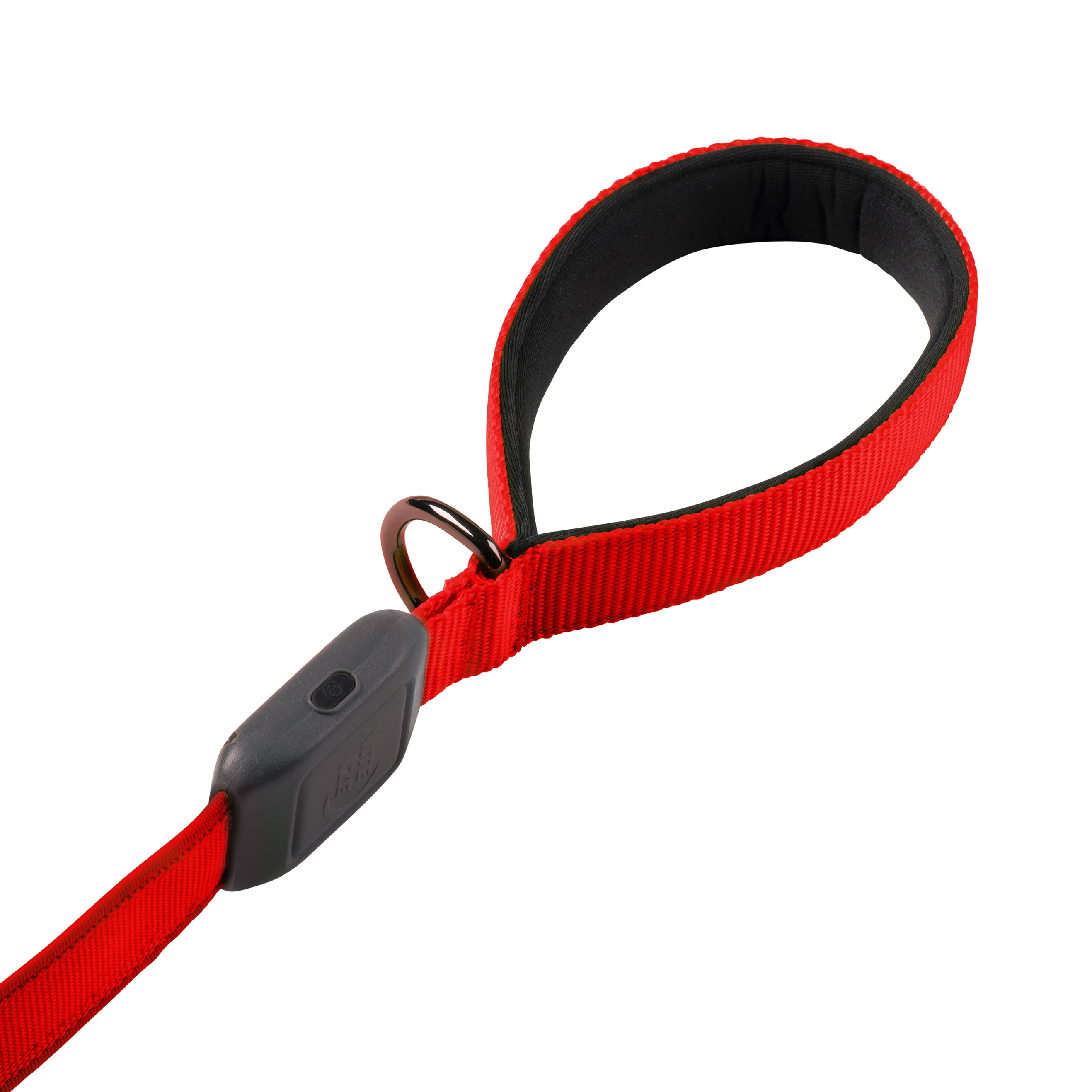 Nite Ize NiteDog Rechargeable LED Leash - Rechargeable LED Light Dog Leash with Padded Handle - Dog Walking Accessories for Walking & Running - 5 Feet, Red