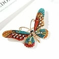 thumbnail image 5 of GKNET Butterfly Animal Crystal Rhinestone Brooch Pins Women Delicate Jewelry Gift Bouquet P_tu-Yellow, 5 of 9