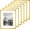 Gold, variant on 8x10 Picture Frame Set of 6, Gift for 2026 Graduation Father's Day, Thin Border and Light Weight Photo Frames for Wall or Tabletop Display, White