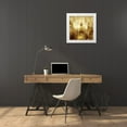 thumbnail image 3 of Carrigan, Kate 15x15 White Modern Wood Framed Museum Art Print Titled - NYC - Reflections in Gold I, 3 of 4