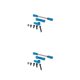 thumbnail image 4 of Tholdsy 1 Juego de báscula de brazo de dirección para coches de control remoto, Material Premium, estabilidad de enlace servo pragmática decorativa Azul 2piezas Tholdsy CBP204552, 4 of 5
