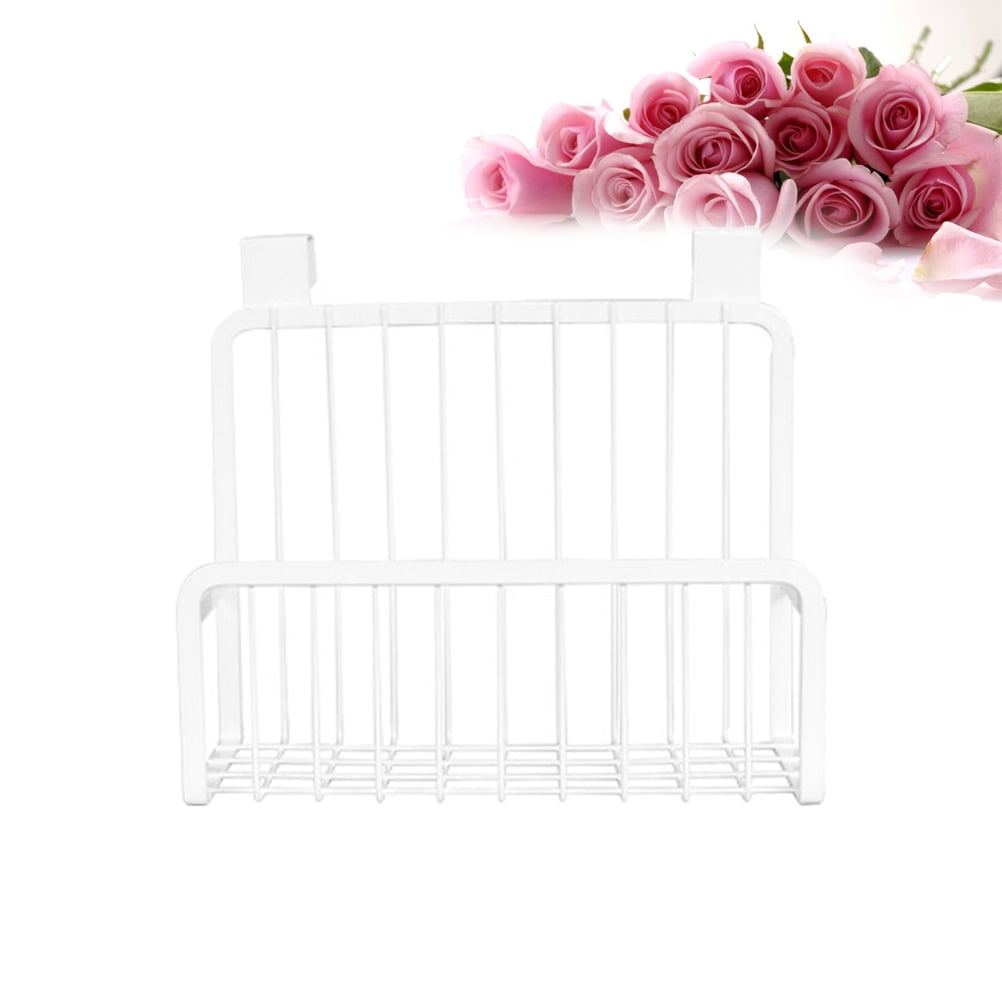 Worgeous 3pcs Over the Cabinet Door Basket Hanging Kitchen Storage Bathroom Organizer Holder Nail-free Hanging Storage Rack for Condiments