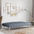 thumbnail image 3 of Serta Carson Convertible Sofa in Light Gray Fabric Upholstery, 3 of 9