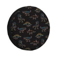 thumbnail image 1 of Balery Neon Dinosaur Cubiertas para Neumáticos - Protector Resistente para Neumáticos de Camioneta, SUV, Remolque, Camper y RV-16 inch, 1 of 6