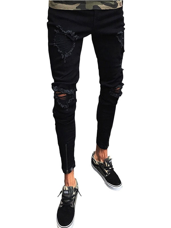 mens jeans with knee patches
