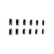 thumbnail image 5 of Silver Press on Nails Square Medium Fake Nails Metallic Chrome False Nails Mirror Silver A, 5 of 5