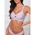 thumbnail image 5 of Sharicca Womens Seamless Wireless Bra Comfort Smoothing Eeveryday Wirefree Bras, 5 of 7