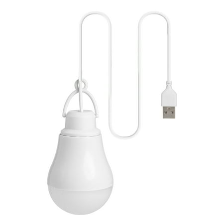 

Jocestyle 1pc Portable Hanging Dormitory Light LED Bulb USB Rechargeable Market Stall Lamp