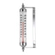 thumbnail image 1 of Termómetro exterior decorativo para medir la temperatura en invernaderos, patios y garajes. Plata, 1 of 8
