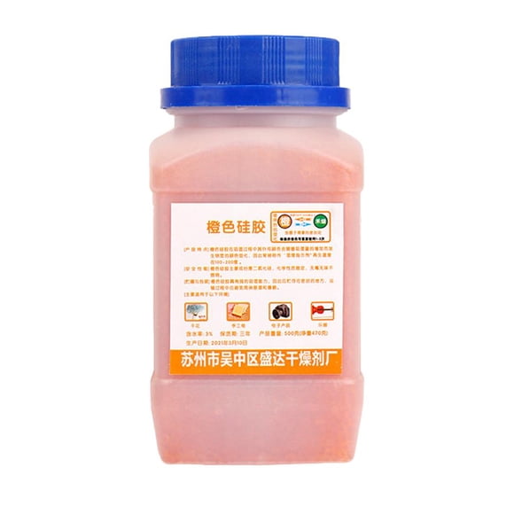 Silica Gel Desiccant Moisture Proof Agent for Hearing Aids - Orange/Blue, Reusable 34 Times