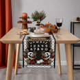thumbnail image 1 of Halloween Table Runner Halloween Tree Flower Snowflakes Reindeer Santa Claus Tablecloth Perfect for Halloween Decoration Dinner Parties Indoor Outdoor Home Decor,13×72 Inch (B Owl), 1 of 4