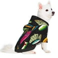 thumbnail image 2 of Xecao Colorful Fishing Lures Pattern Sweatshirts Winter Pet Dog Hoodie Puppy Coat Dog Sweaters Dog Clothes with Hat Dog Clothes Costume Outfit,Small Pets Wear-Medium, 2 of 7