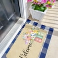 thumbnail image 4 of Spring Door Mat,Flower Floral Indoor Outdoor Non-Slip Doormat,Entryway Front Porch Spring Summer Welcome Door Mat Colorful for Entrance Decor,30" x 17", 4 of 6