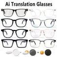 thumbnail image 2 of AI Translation Smart Glasses, 164-Language Real-Time Interpretation, Photochromic Lenses, Built-in Mic & Speaker, HD Calls, Hi-Fi Music, Hands-free Wear for Driving, Cycling, Travel and Gifting, 2 of 13